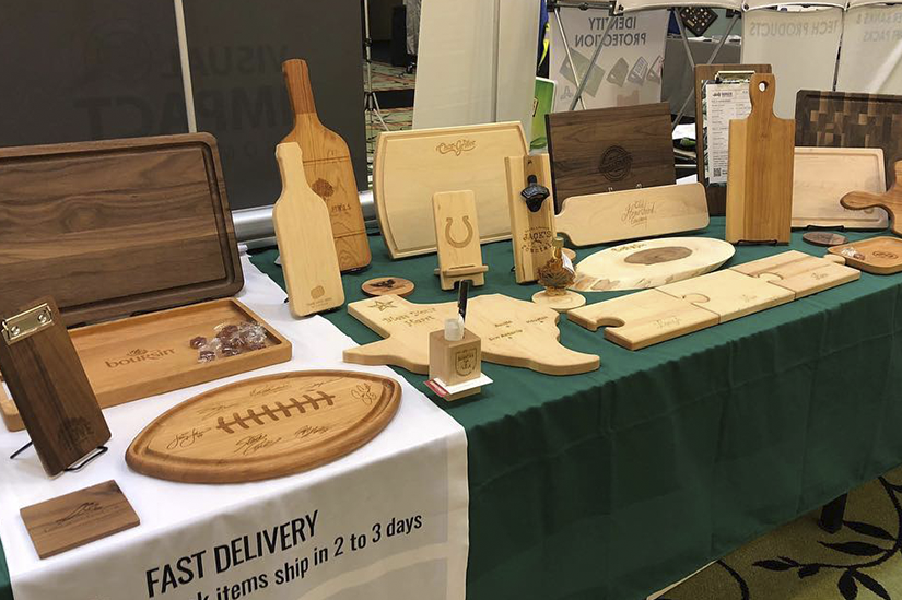 wholesale cutting boards, ppai tradeshows, asi tradeshow, pppc trade show, high quality hardwood cutting boards